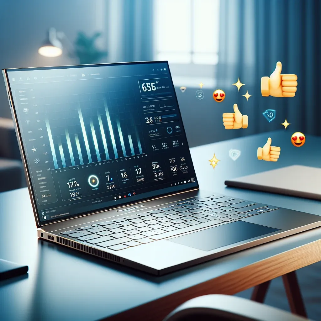 "Close-up of the Asus Zenbook S 16 Copilot PC showcasing its sleek design and advanced features, highlighting performance praised by tech reviewers in an article about its capabilities."